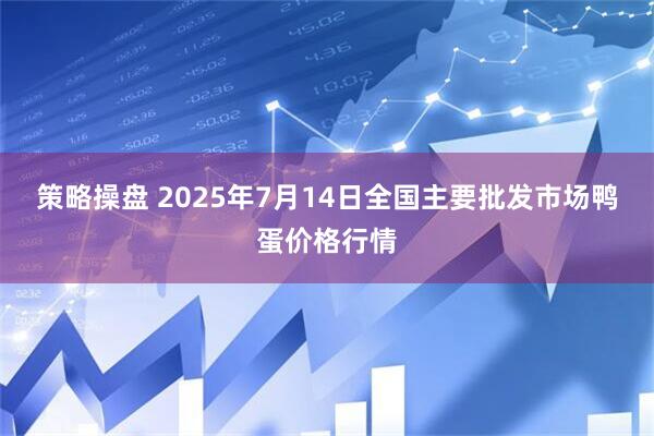 策略操盘 2025年7月14日全国主要批发市场鸭蛋价格行情